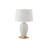 Lighting, 26"H, Table Lamp, White Ceramic, Ivory / Cream Shade, Transitional