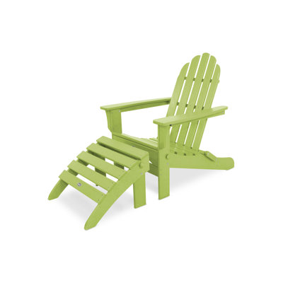TREX Outdoors Cape Cod 2-Piece Folding Adirondack Seating Set