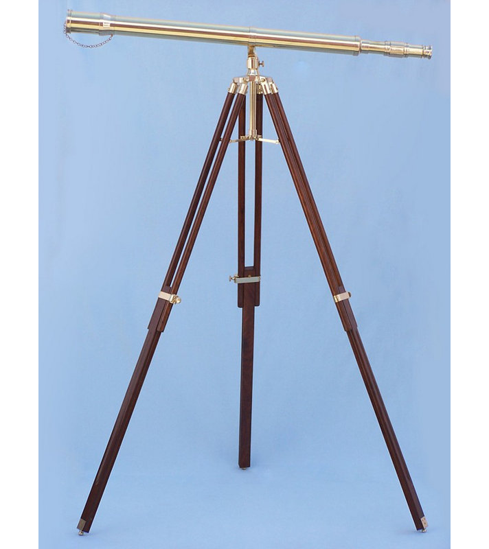 Télescope en matériau réfractaire à pied galileo