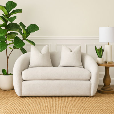 Loveseat - Mendocino Beach Fabric With 2 Pillows