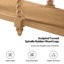 Console à 2 tiroirs en bois massif avec tablette de rangement Jeremie-433568194