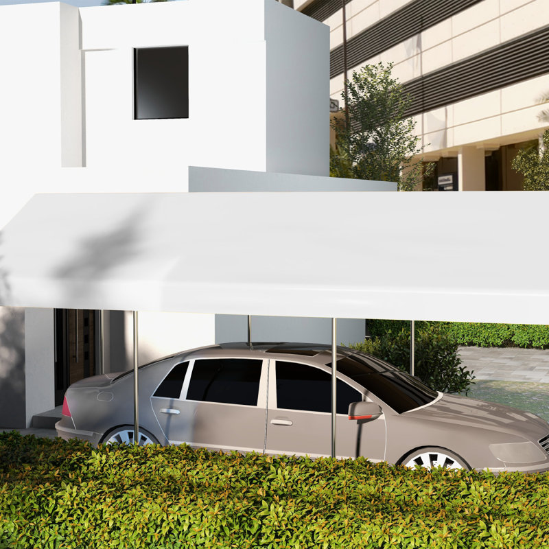 Housse de remplacement pour abri d'auto 10 'x 20', imperméable et protégé contre les rayons UV, avec abattants sphériques