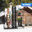 Support à ski autoportant, support à skis avec barres réglables en largeur