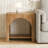 2-Tier Square Side Table with Storage Shelf