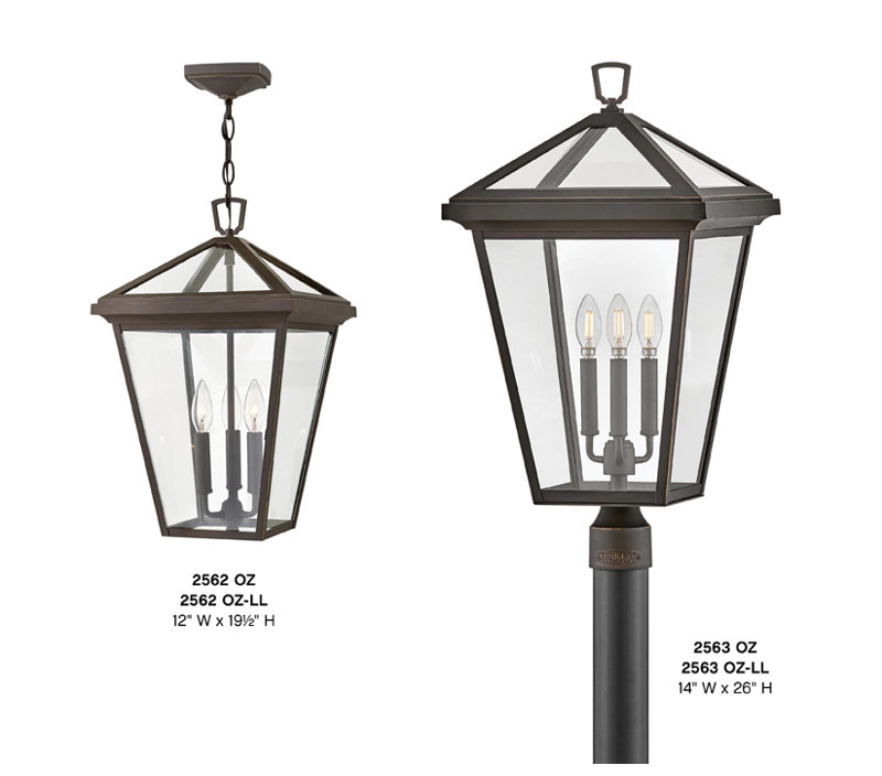 Aalford Place 3-Light Outdoor Hanging Lantern