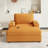 42.8" Oversized Chaise Lounge Chair With Storage Ottoman, Corduroy Sofa Bed With Cup Holders & USB Charging Port,-250170569