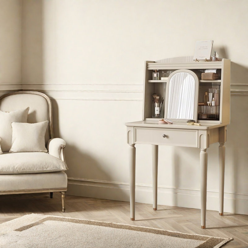 Modern Small Simple White Dressing Table