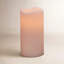 Wavy Top LED Unscented Wax Pillar LED Candles