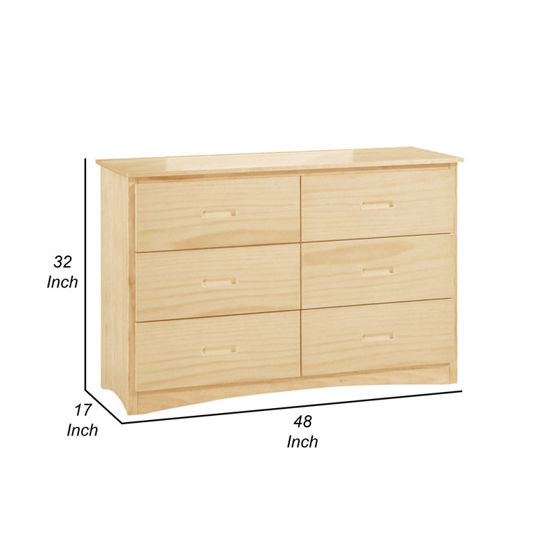Commode à 6 tiroirs pour enfants Catherine
