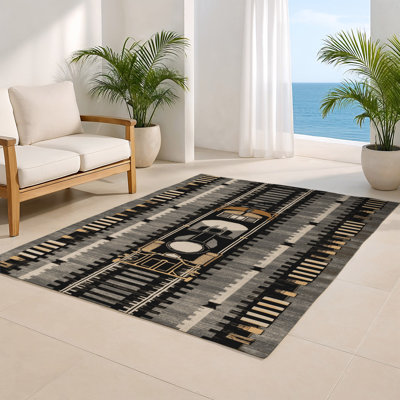Tapis intérieur et extérieur gris Transport