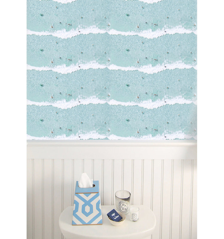 Ocean Swimmers 10' L x 24" W Wallpaper Roll, Self-adhesive
