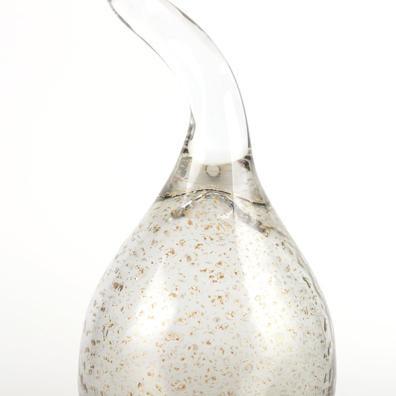 Sagebrook Home 17" Seward Medium Glass Statuary,  14'' H X 5'' W X 5'' D 