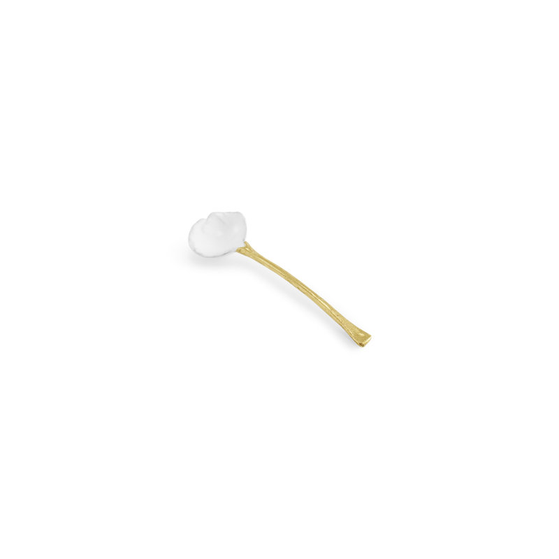 Butterfly Ginkgo Gold Caviar Dish with Spoon