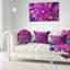 Coussin lombaire floral à fleurs fractales-30735266