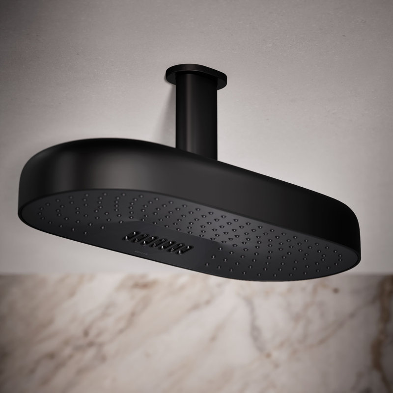 Statement™ 18" 2.5 GPM Oblong Rainhead, Matte Black