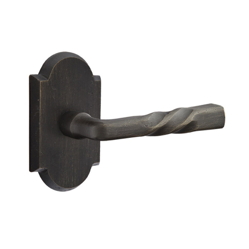 Levier de porte avec rosette Montrose Passage (Hall & Closet), Bronze moyen, Droite