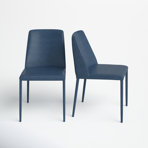 Gravity 18.5'' H Polyurethane Upholstered Metal Side Chair