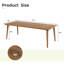 Table de salle à manger d'extérieur en aluminium brun 84 po avec trou pour parasol Michael-122462076