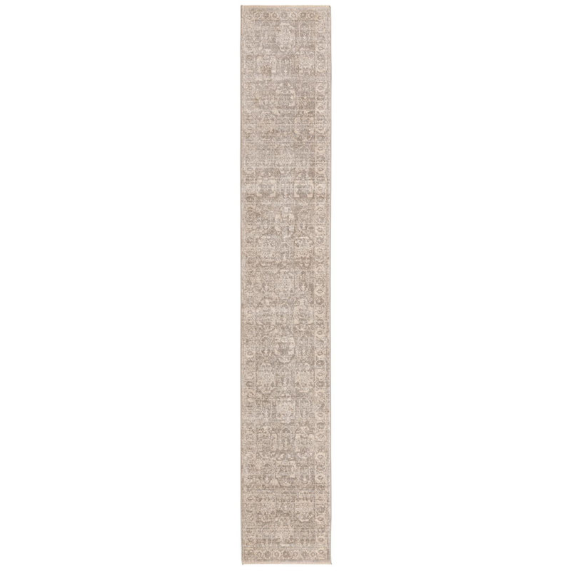 Gause Moroccan Area Rug, Runner 2'11" x 16'5", Gray