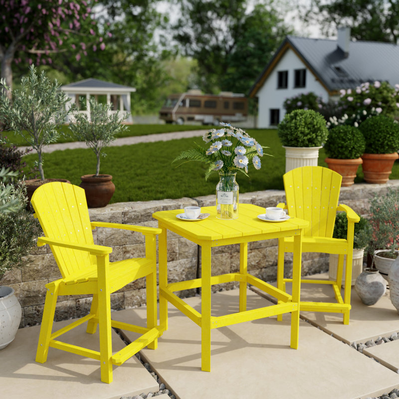 Classic 3-Piece Counter Set, Lemon Yellow