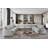 Upholstered Two-color Chenille 7-piece Large Corner Sectional, Slope-Armrest & Curved Chaise-1602861452