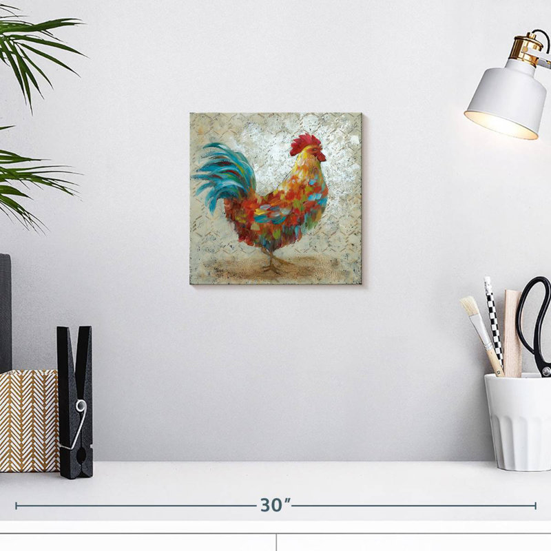 Crowle Fancy Rooster I, 10" H x 10" W