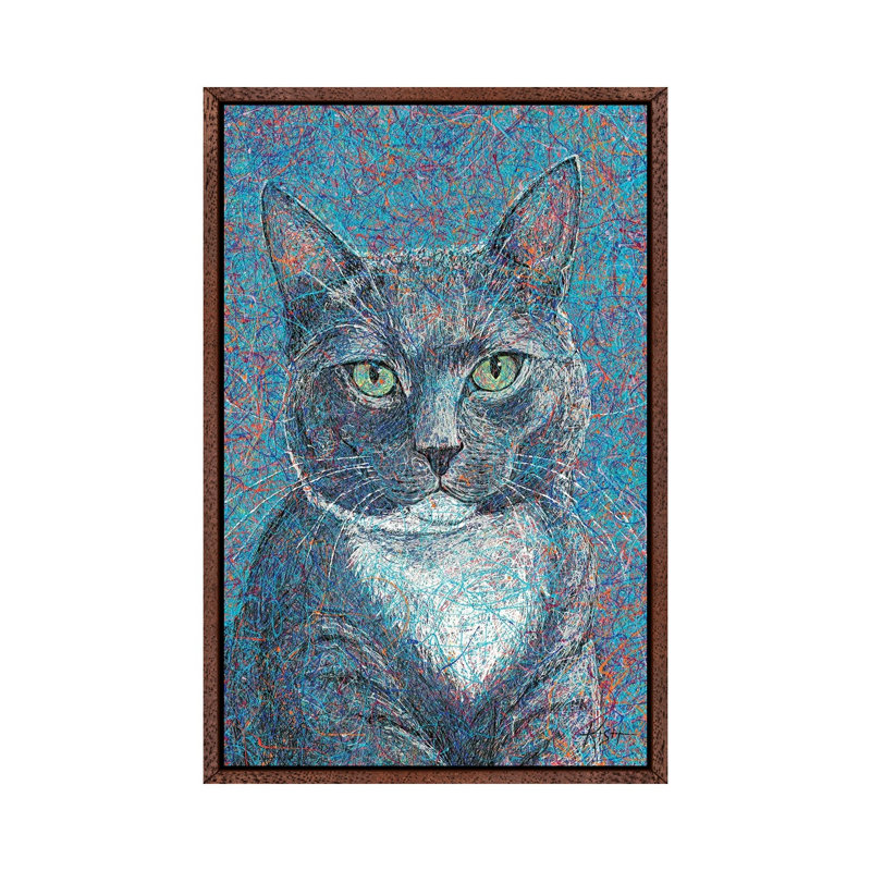 Kitty Cat Drip by Gretchen Kish Serrano - Gallery-Wrapped Canvas Giclée on Canvas, 152.5 cm H x 101.5 cm W