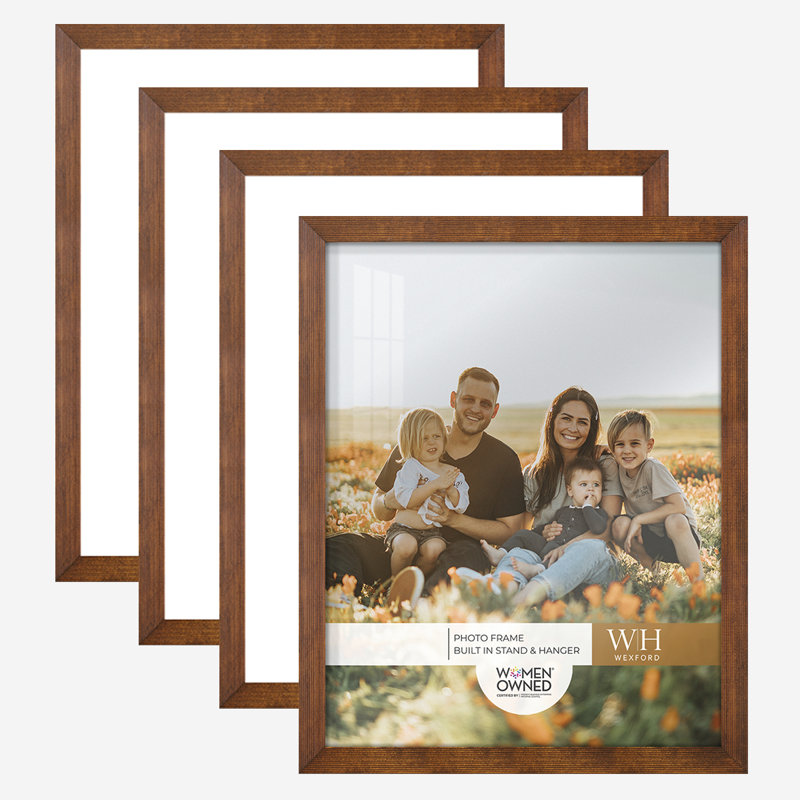 Cadre photo en bois mat, 11 po x 14 po, Bleu pastel