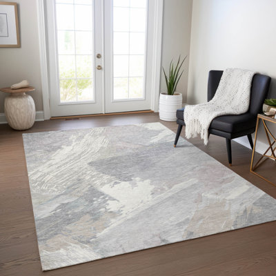 Tapis lavable intérieur / extérieur Ahmira 