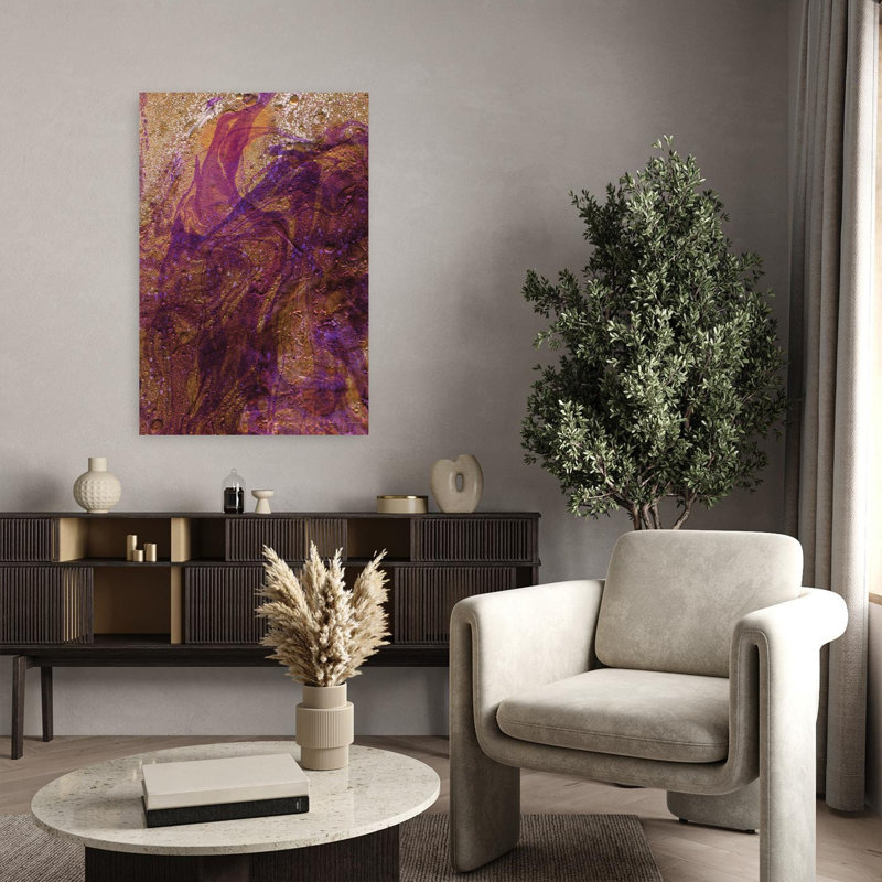 Cotton Candy Chaos, art contemporain abstrait, H 36 po x l 24 po