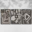 Abstrait labyrinthe IFramed Premium Gallery, ensemble de 3 toiles tendues-97759826-97759831