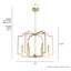 Plafonnier lustre 6 lumières 30 pouces Hunter-74777753-74777756