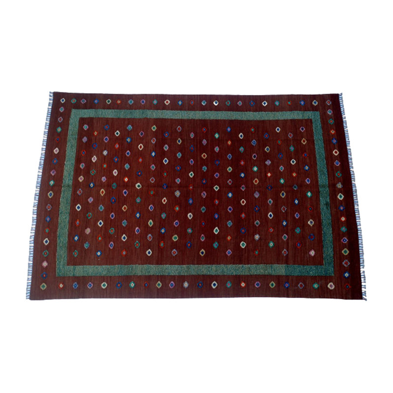 Randell Rectangle 255 cm x 345 cm Polka Dots Hand Woven Kilim