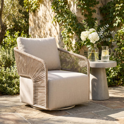 Chaise pivotante d'extérieur