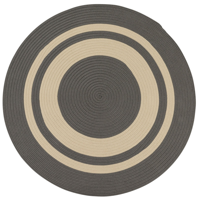 Tapis intérieur / extérieur Don - gris, Rond 3 pi