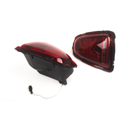 1 Pair Union Jack LED Tail Lights, ABS Housing, Plug-and-Play Easy Installation Compatible with Mini Cooper R56 R57 R58 R59 2007-2013, Black Red, GZ.MA054HL/R