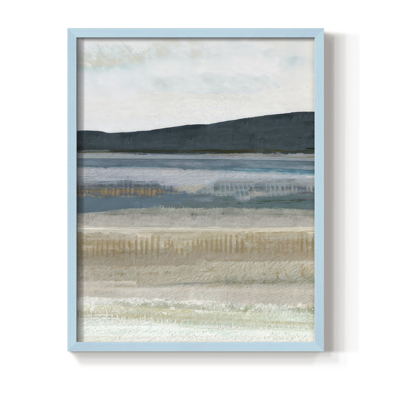 Impression encadrée Saltwater Bay III - bois massif, H 21 po x l 17 po, Bleu