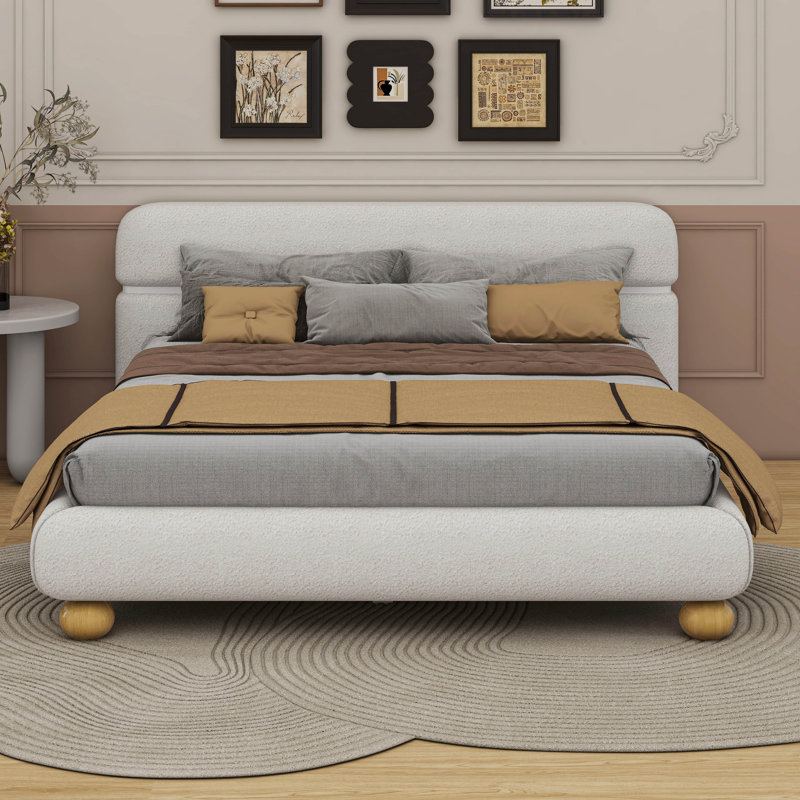Grand lit tapissier contemporain Horvath