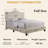 Fabric Upholstered Bed Frame with Adjustable Headboar,Wood Slat Support, Button Tufted Platform Bed-844276793-844276788
