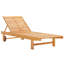 Chaise longue d'extérieur en bois eucalyptus Hatteras par Modway