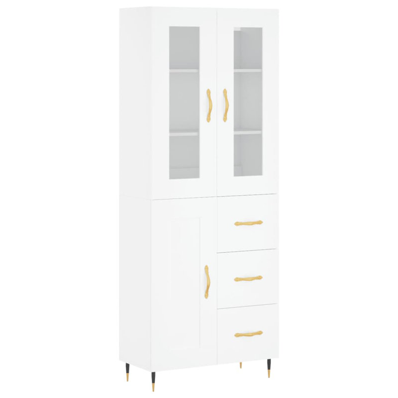 Dowding 69.5 Wide 3 Drawer, White