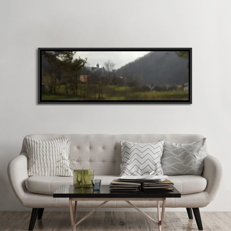 « castle on a hill, castle sons, transylvania, roumanie », reproduction de photo sur toile, H 12 po x l 36 po x P 1,5 po