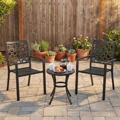  Ensemble de 2 chaises de patio