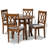 Aaina Boothwyn 5 - Piece Ruberwood Solid Wood Dining Set-503769299-476607147-476607146