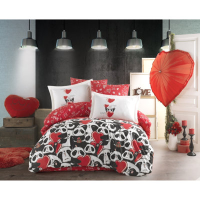 Ensemble de housse de couette 100% coton 4 pièces Lucina