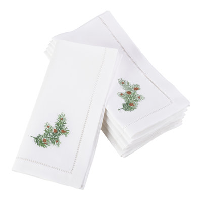 Villasenor Cotton Embroidered Square Napkin