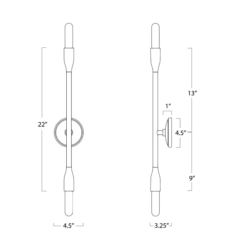 Cobra 2 - Light Wallchiere, Polished Nickel