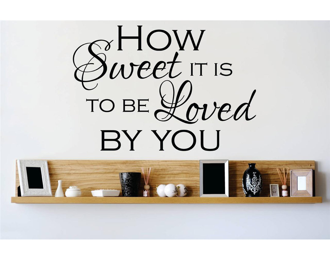 Text & Numbers Wall Decal Design With Vinyl 