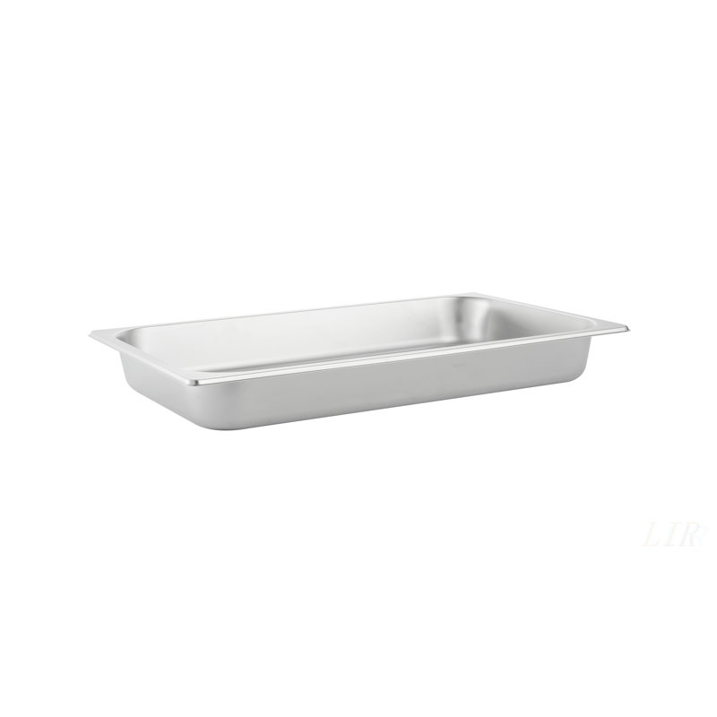 Stainless Steel Buffet Catering Dish Set for Home and Outdoor Use, 6-Piece, Keeps Food Fresh and Warm or Cold