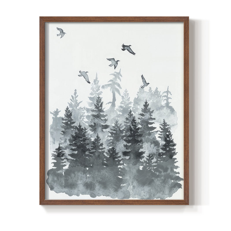 Sierra Vista II, reproduction encadrée - bois massif, Noyer, H 21 po x l 17 po